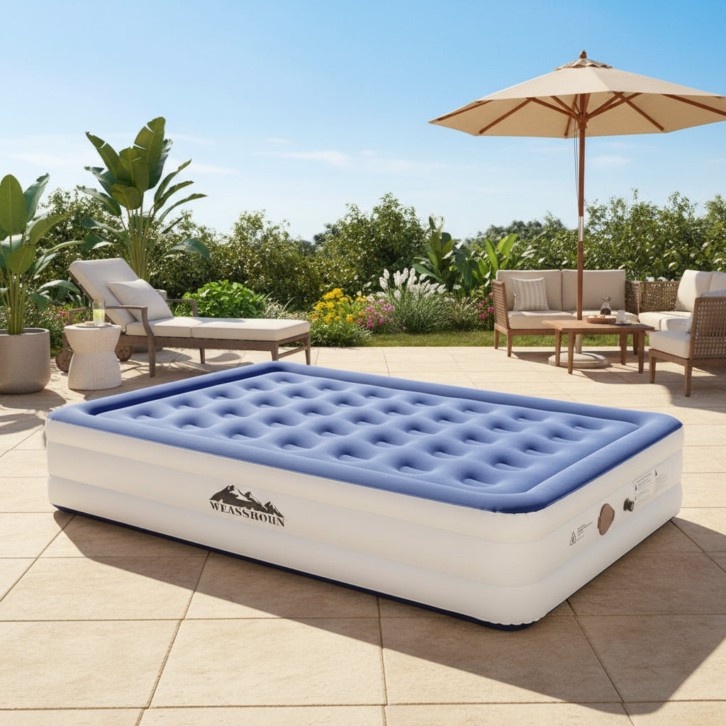Weisshorn Air Mattress Queen Inflatable Bed 46cm Air bed Cube