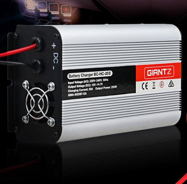 Giantz 12V 20A Car Battery Charger Inverter 20 Amp ATV 4WD Boat Caravan