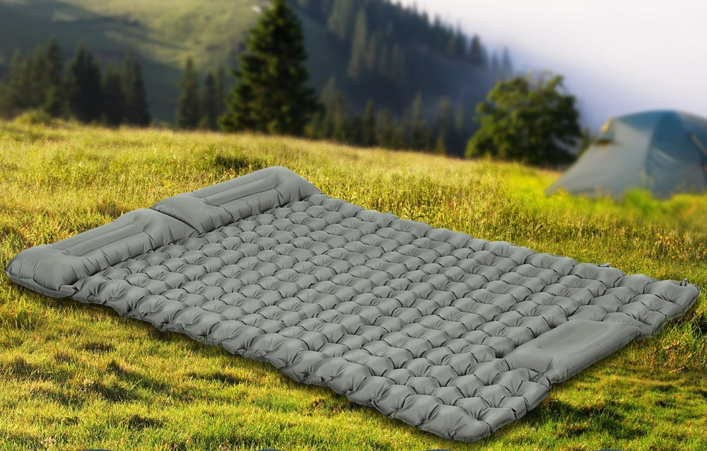 Weisshorn Self Inflating Mattress Camping Sleeping Mat Air Bed Double Pillow Bag
