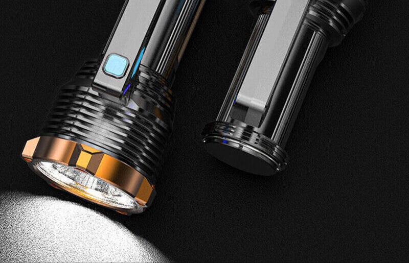 Most Powerful 1200lm LED Flashlight Super Bright Torch Lamp USB Rechargeable