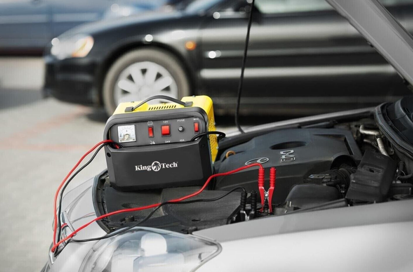 2IN1 Car Battery Charger Jump Starter 12V 24V 40A ATV Boat Tractor