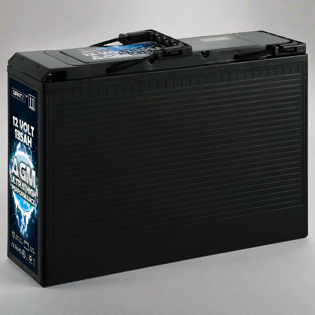Giantz AGM Deep Cycle Battery 12V 135Ah Slim Box Portable Solar Caravan Camping