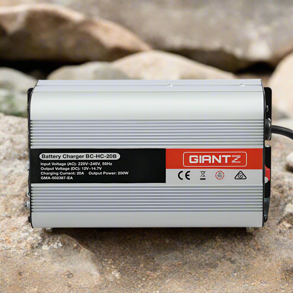 Giantz 12V 20A Car Battery Charger Inverter 20 Amp ATV 4WD Boat Caravan