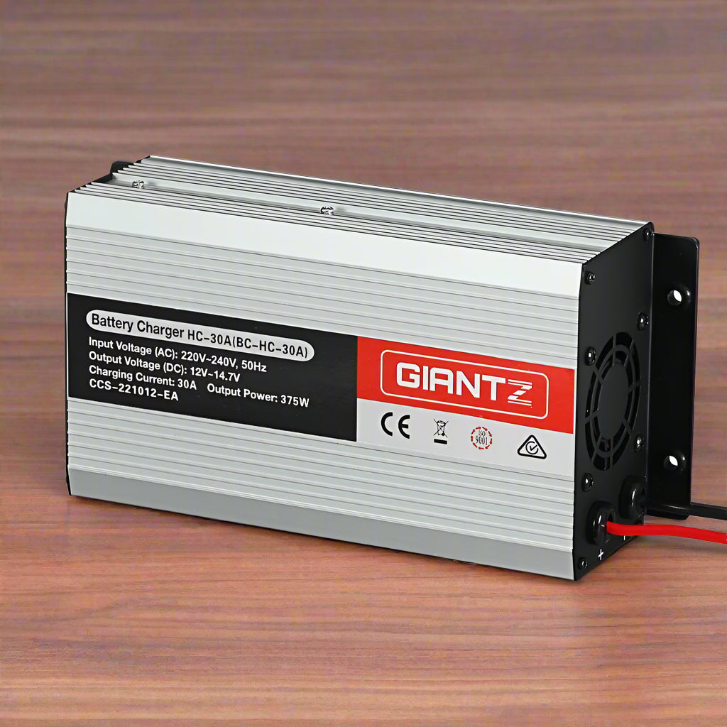 Giantz 12V 30A Car Battery Charger 30Amp ATV 4WD Boat Caravan