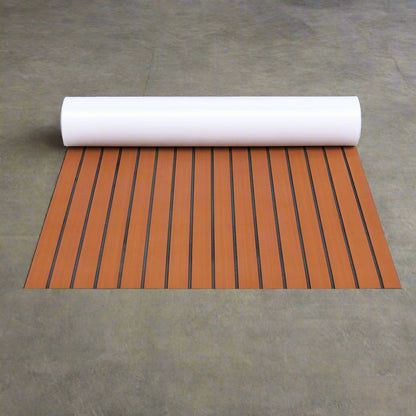 Seamanship EVA Foam Boat Flooring Mat Decking Sheet 240x90x0.6cm Dark Brown