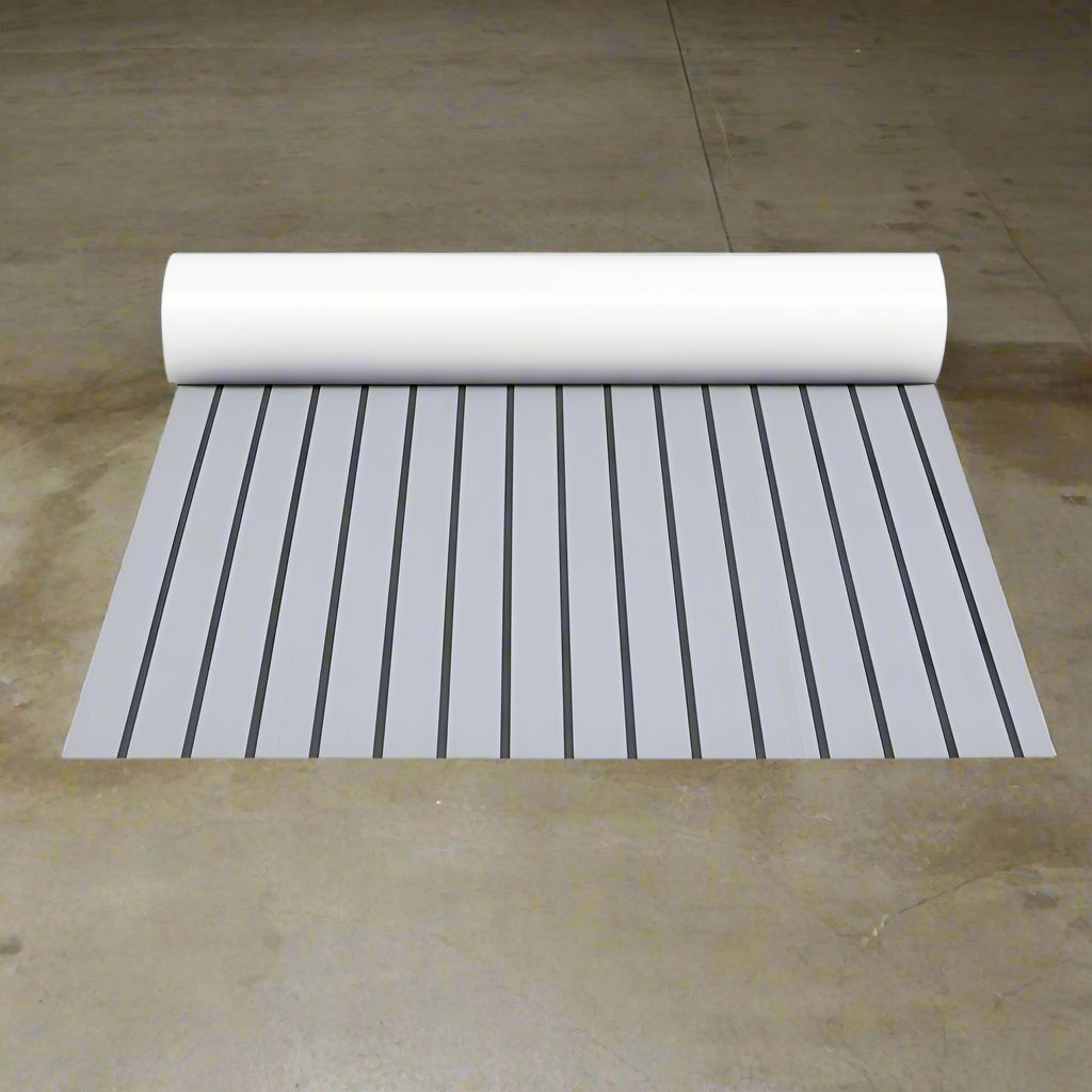 Seamanship EVA Foam Boat Flooring Mat Decking Sheet 240x90x0.6cm Light Grey