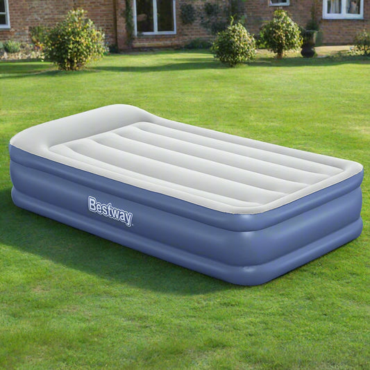 Bestway Air Mattress Inflatable Bed 46cm Airbed Single Blue