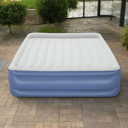 Bestway Air Mattress King Inflatable Bed 56cm Airbed Blue