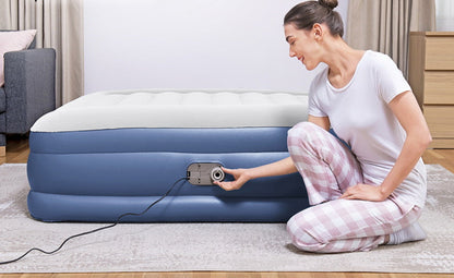 Bestway Air Mattress Queen Inflatable Bed 46cm Airbed Blue