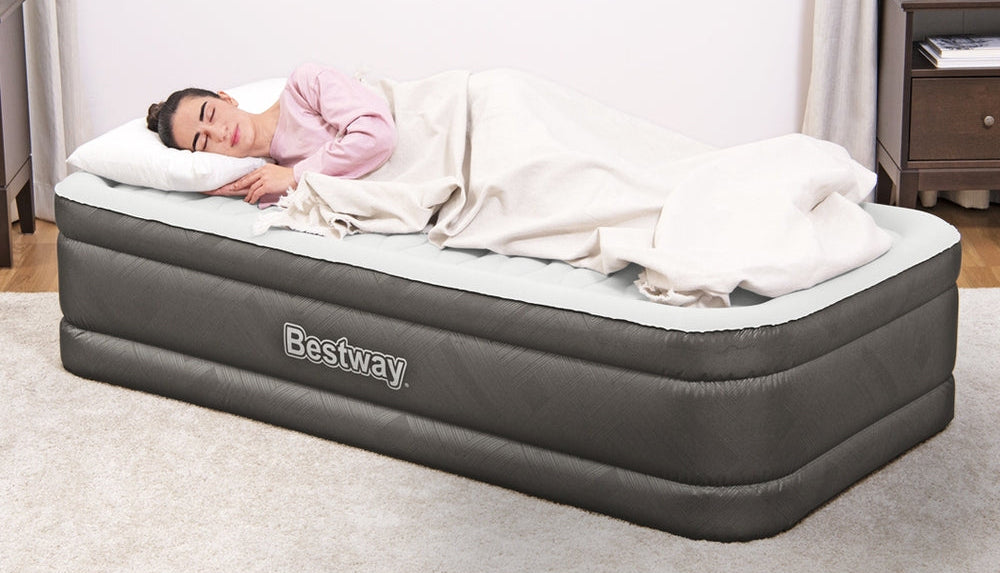 Bestway Air Mattress Single Inflatable Bed 46cm Airbed Grey