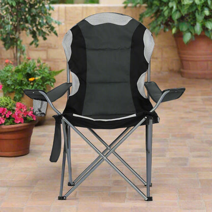 Weisshorn Camping Folding Chair Portable Outdoor Hiking Fishing Picnic Grey 2pcs