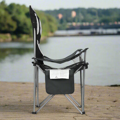 Weisshorn Camping Folding Chair Portable Outdoor Hiking Fishing Picnic Grey 2pcs
