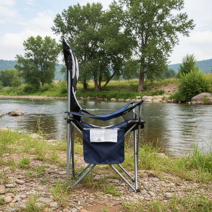 Weisshorn Camping Folding Chair Portable Outdoor Hiking Fishing Picnic Navy 2pcs