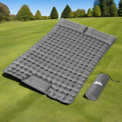 Weisshorn Self Inflating Mattress Camping Sleeping Mat Air Bed Double Pillow Bag