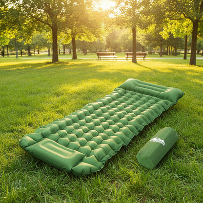 Weisshorn Self Inflating Mattress Camping Sleeping Mat Air Bed Pad Single Pillow