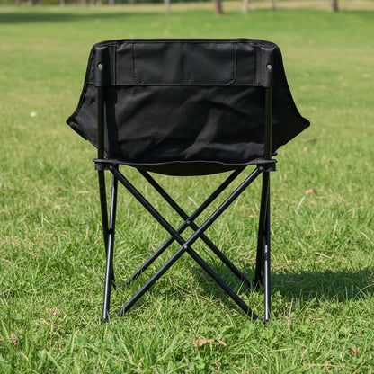 Weisshorn Folding Camping Moon Chair Portable Seat Weight Capacity 120KG Black