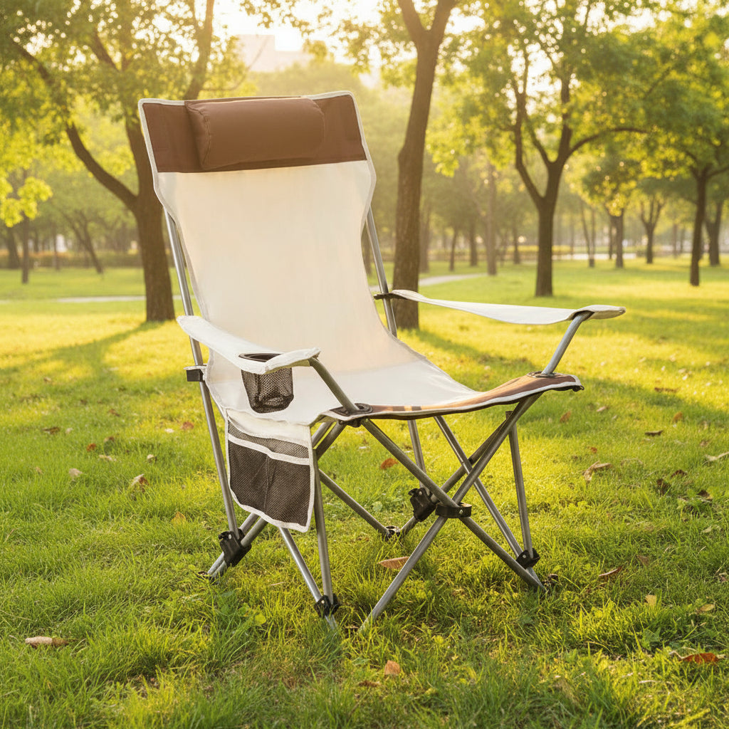 Weisshorn Camping Chair Reclining Adjustable Portable Outdoor Folding Lightweight