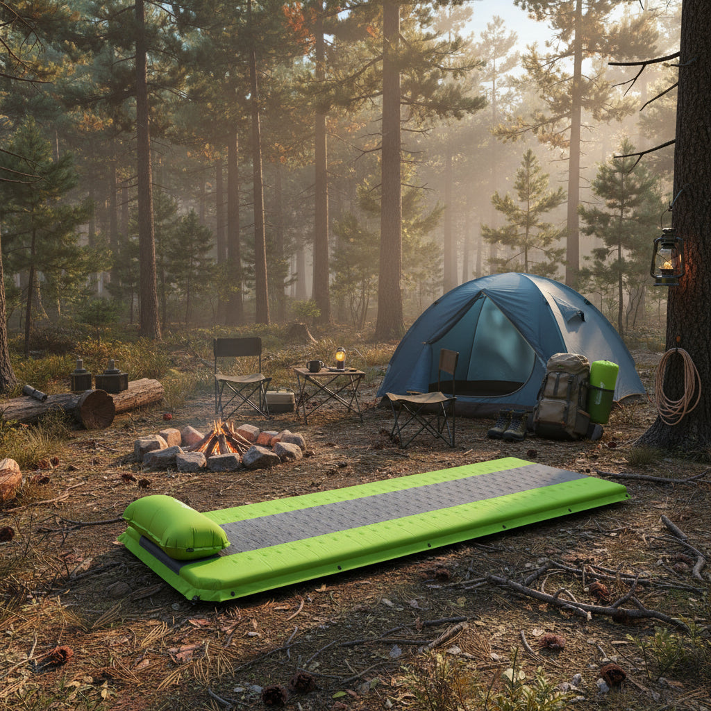 Weisshorn Self Inflating Mattress Camping Sleeping Mat Air Bed Pad Single Green