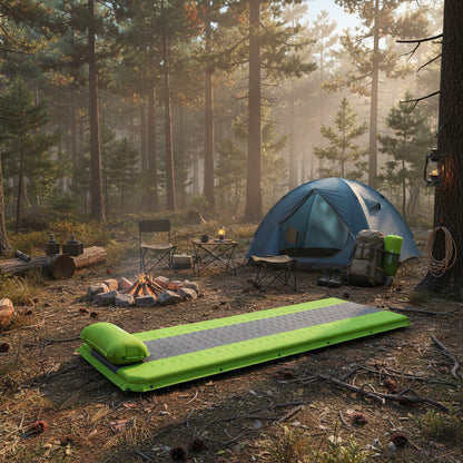 Weisshorn Self Inflating Mattress Camping Sleeping Mat Air Bed Pad Single Green