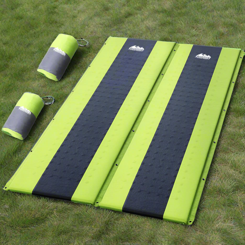 Weisshorn Self Inflating Mattress Camping Sleeping Mat Air Bed Pad Double Green