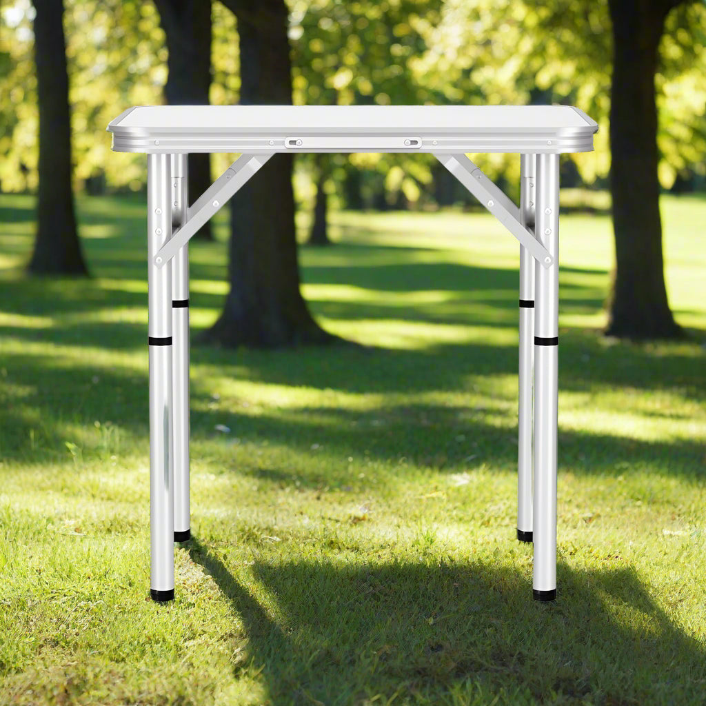 Weisshorn Folding Camping Table 60CM Adjustable Portable Outdoor Picnic Desk
