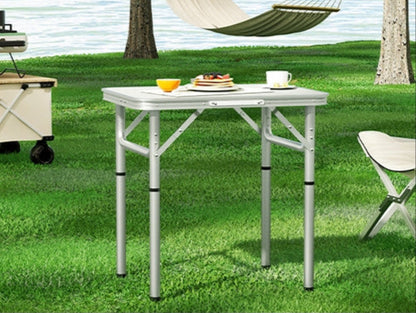 Weisshorn Folding Camping Table 60CM Adjustable Portable Outdoor Picnic Desk