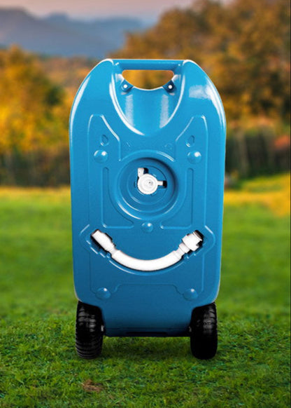 Weisshorn 40L Portable Wheel Water Tank Camping Caravan Storage Blue