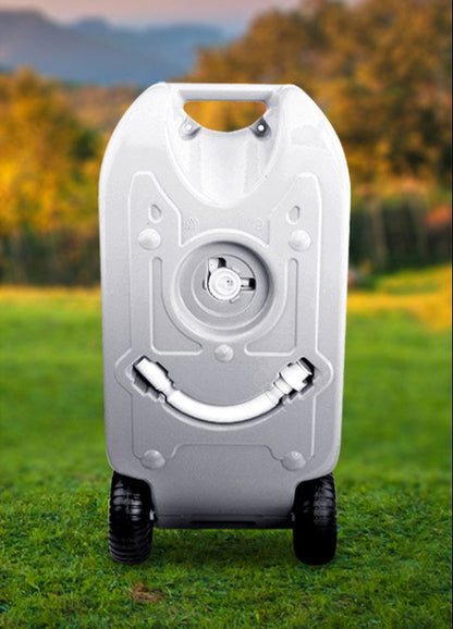 Weisshorn 40L Portable Wheel Water Tank Camping Caravan Storage Grey