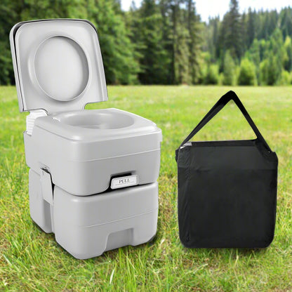Weisshorn 20L Portable Camping Toilet Outdoor Flush Potty Boating With Bag