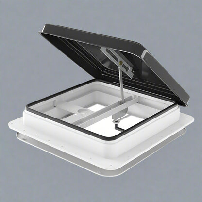Weisshorn Caravan Roof Vent Hatch RV Skylight Motorhome Camper 350x350mm Black