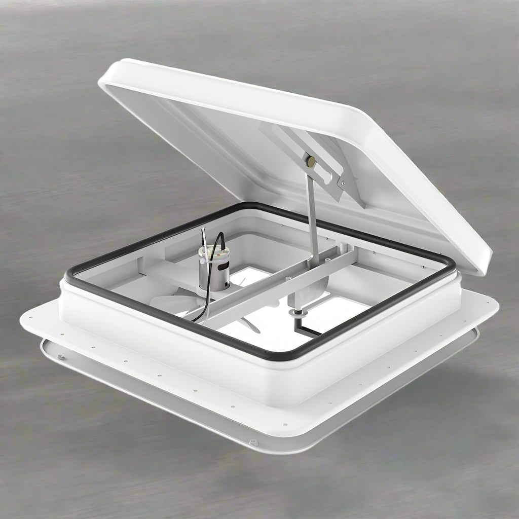 Weisshorn Caravan Roof Vent Fan Air Exhaust Hatch 12V RV Motorhome Camper White