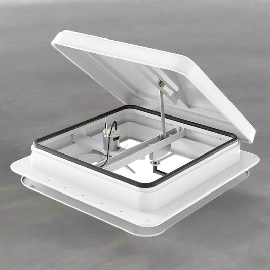 Weisshorn Caravan Roof Vent Fan Air Exhaust Hatch 12V RV Motorhome Camper White