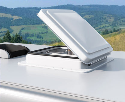 Weisshorn Caravan Roof Vent Fan Air Exhaust Hatch 12V RV Motorhome Camper White