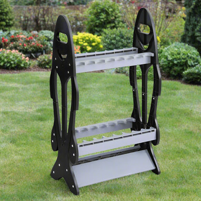 Seamanship Fishing Rod Holder 16 Storage Rack Fishing Pole Stand Garage Organizer Holds