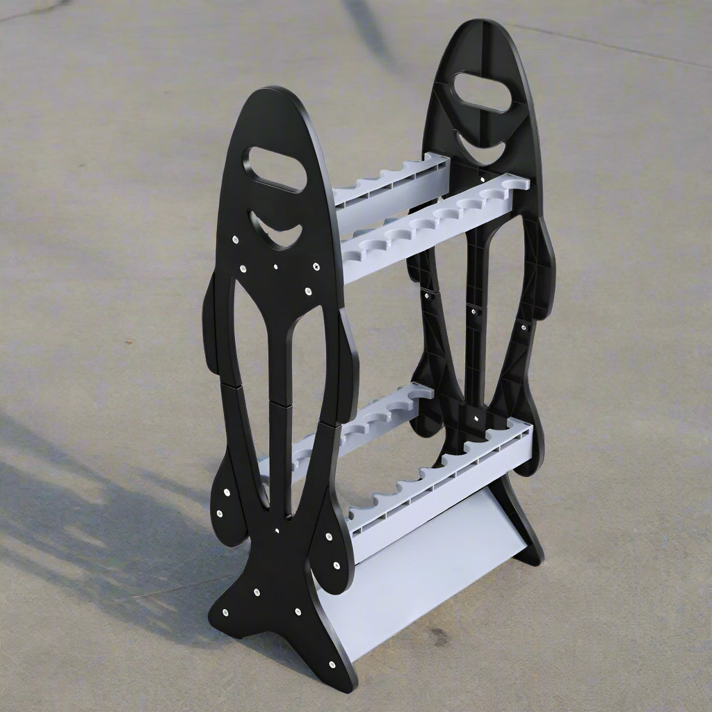 Seamanship Fishing Rod Holder 16 Storage Rack Fishing Pole Stand Garage Organizer Holds