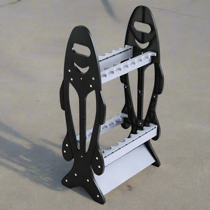 Seamanship Fishing Rod Holder 16 Storage Rack Fishing Pole Stand Garage Organizer Holds