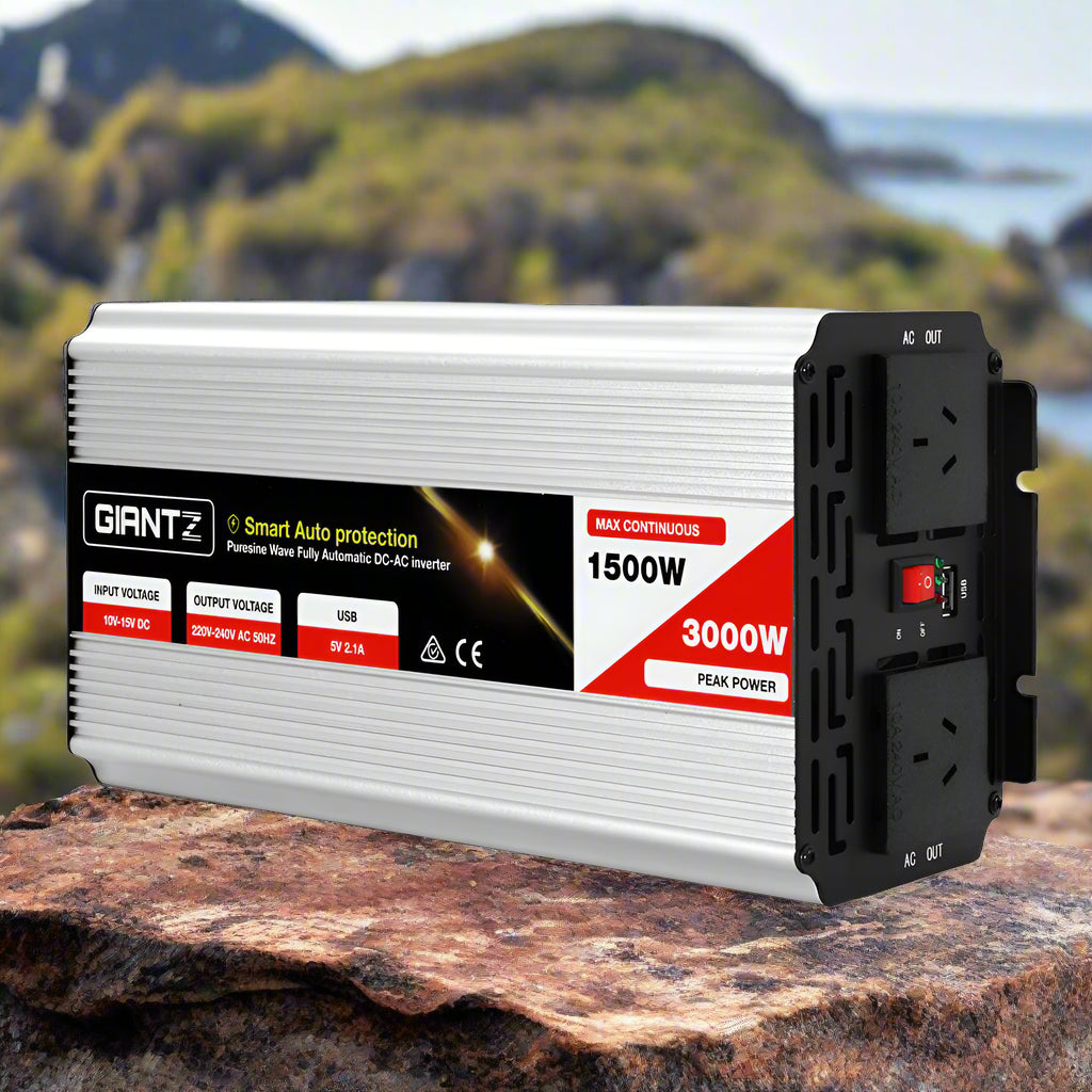 Giantz 1500W Puresine Wave DC-AC Power Inverter 
