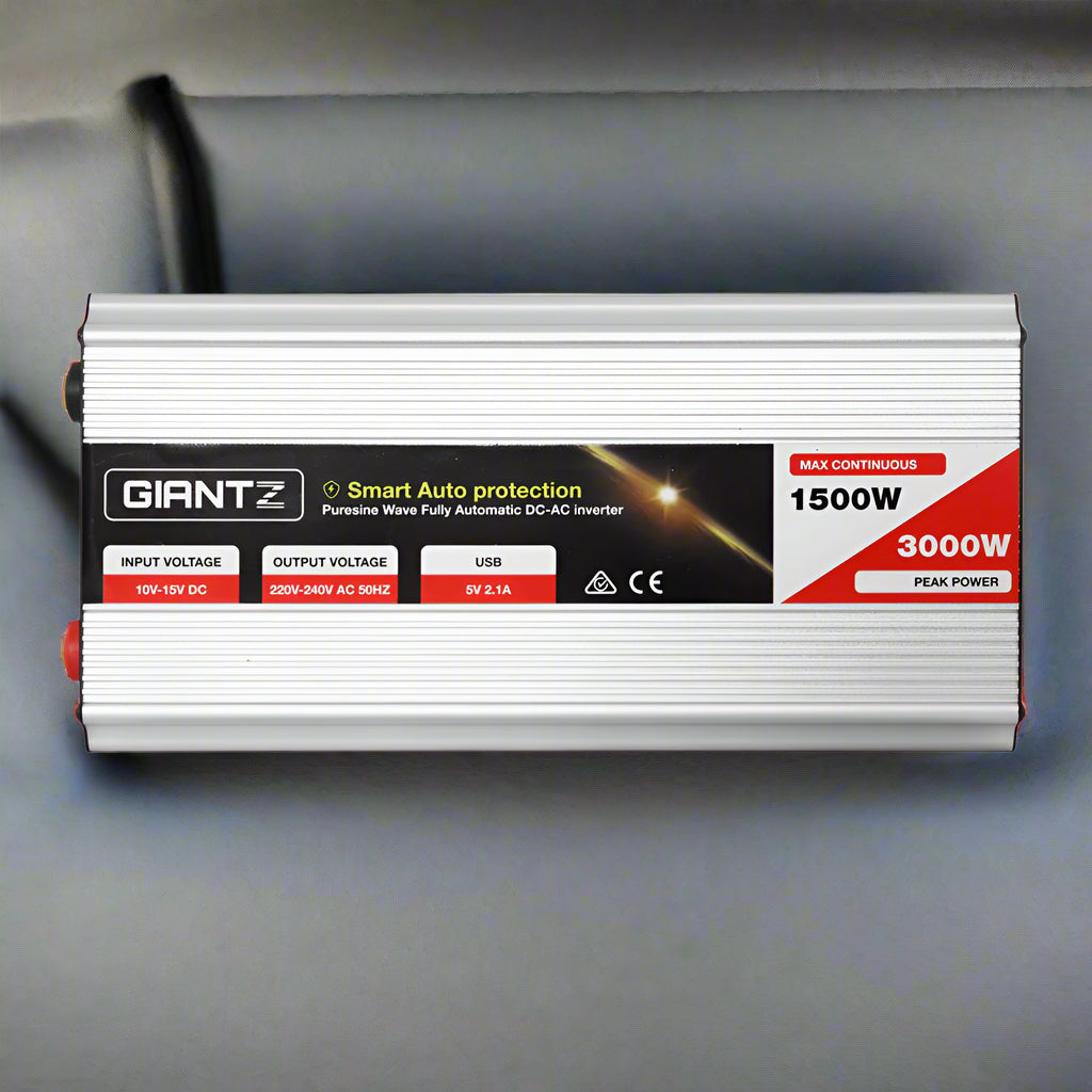 Giantz 1500W Puresine Wave DC-AC Power Inverter