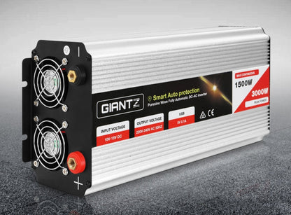 Giantz 1500W Puresine Wave DC-AC Power Inverter