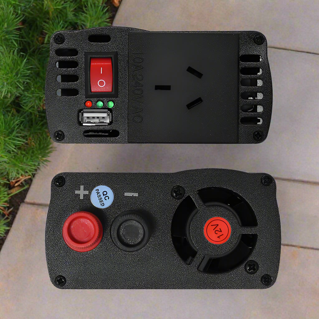 Giantz Power Inverter 600W/1200W 12V to 240V Pure Sine Wave Camping Car Boat