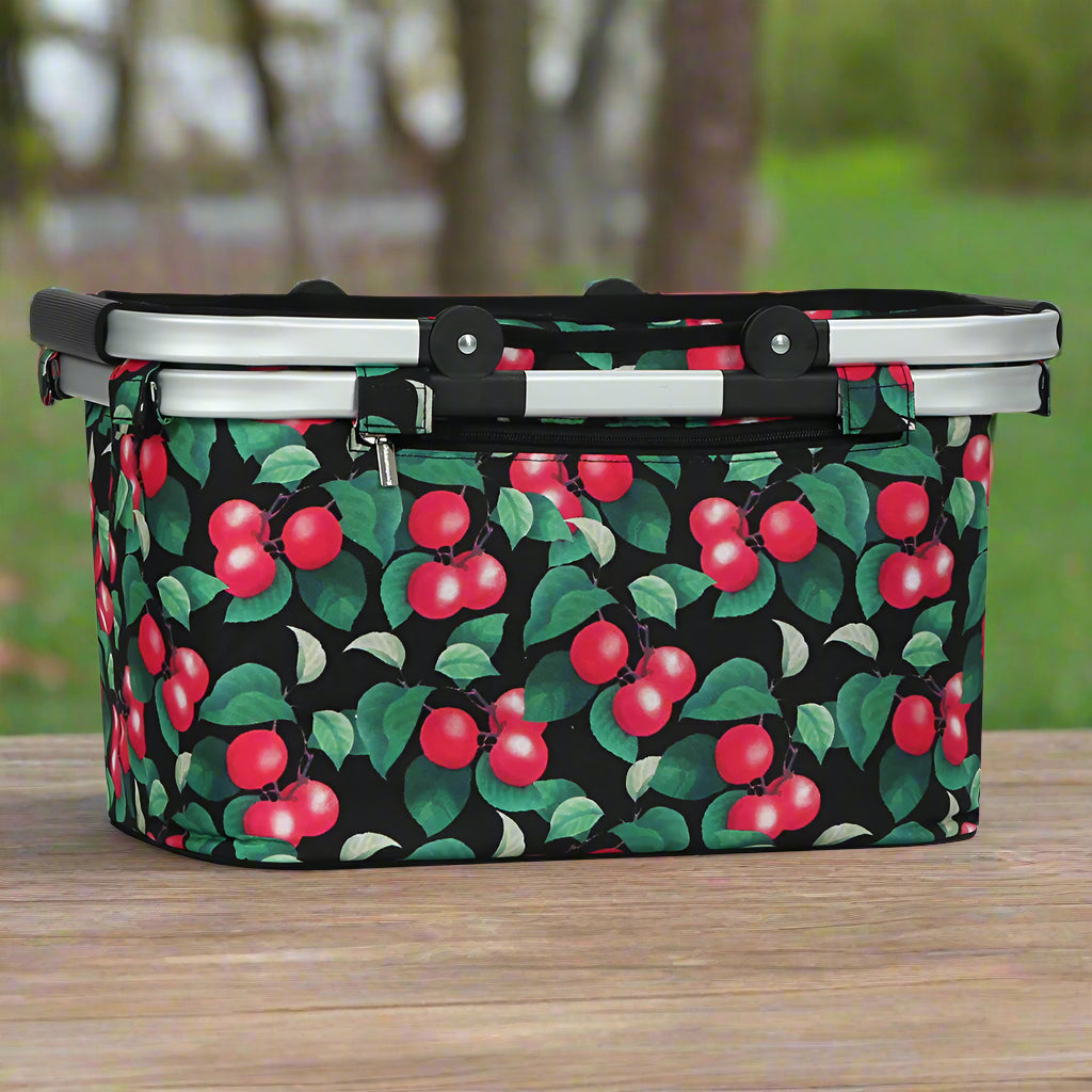 Alfresco Picnic Basket Folding Bag Hamper Food Storage Insulated