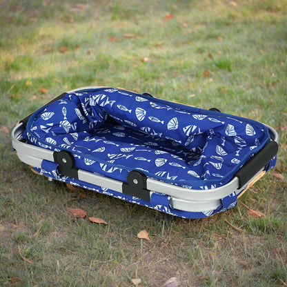 Alfresco Picnic Basket Folding Bag Hamper Food Insulated Storage