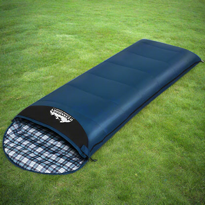 Weisshorn Sleeping Bag Single Thermal Camping Hiking Tent Blue 0&deg;C