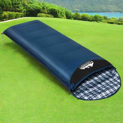 Weisshorn Sleeping Bag Single Thermal Camping Hiking Tent Blue 0&deg;C