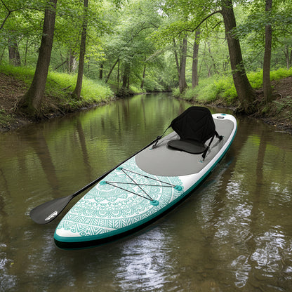 Weisshorn Stand Up Paddle Board 10.6ft Inflatable SUP Surfboard Paddleboard Kayak Surf Green