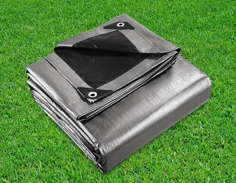 Instahut Tarp Tarpaulin 3x4.5m Canvas Camping Heavy Duty Sun Cover