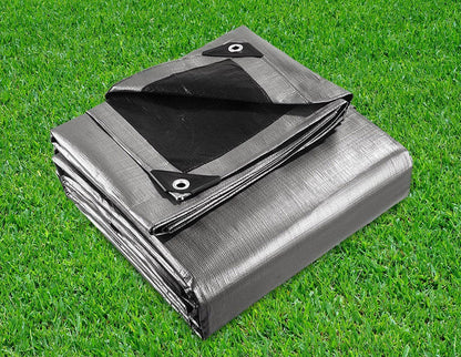 Instahut Tarp Tarpaulin 3x4.5m Canvas Camping Heavy Duty Sun Cover
