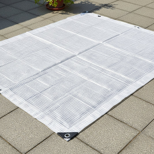 Instahut Tarp Tarpaulin 4x6m Canvas Heavy Duty Camping Cover Clear