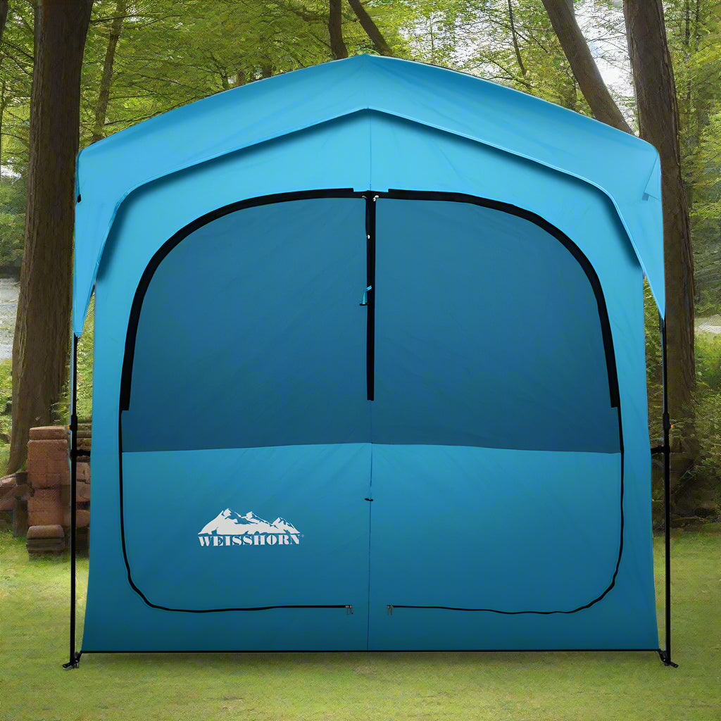 Weisshorn Double Camping Shower Toilet Tent Outdoor Fast Set Up Change Room