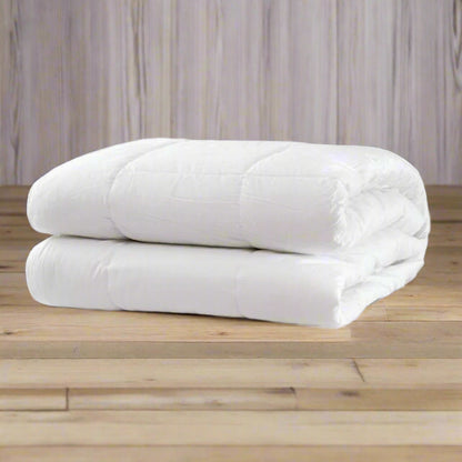 Royal Comfort Fitted Foam Cover Underlay Goose Mattress Topper 1000GSM - Double - White